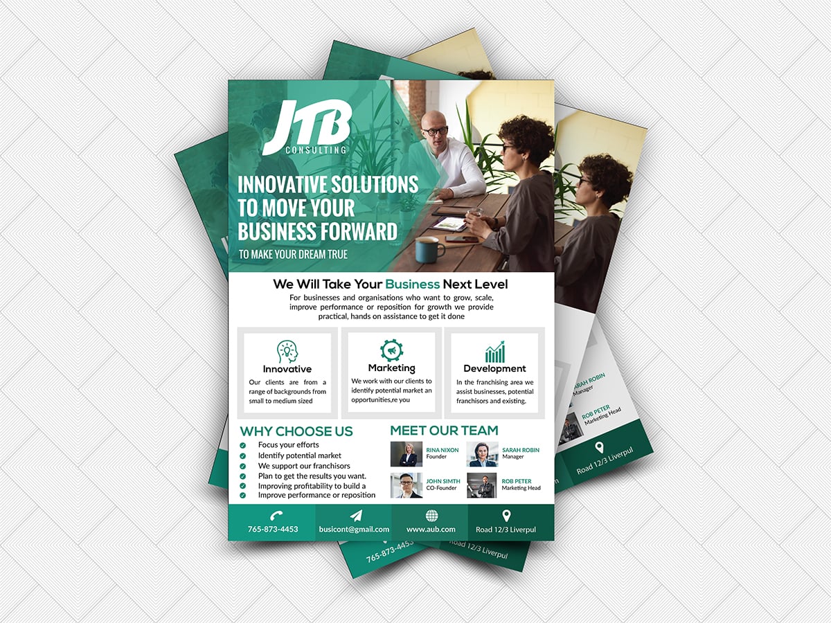 I will do Professional and Unique flyer design within 12 hours