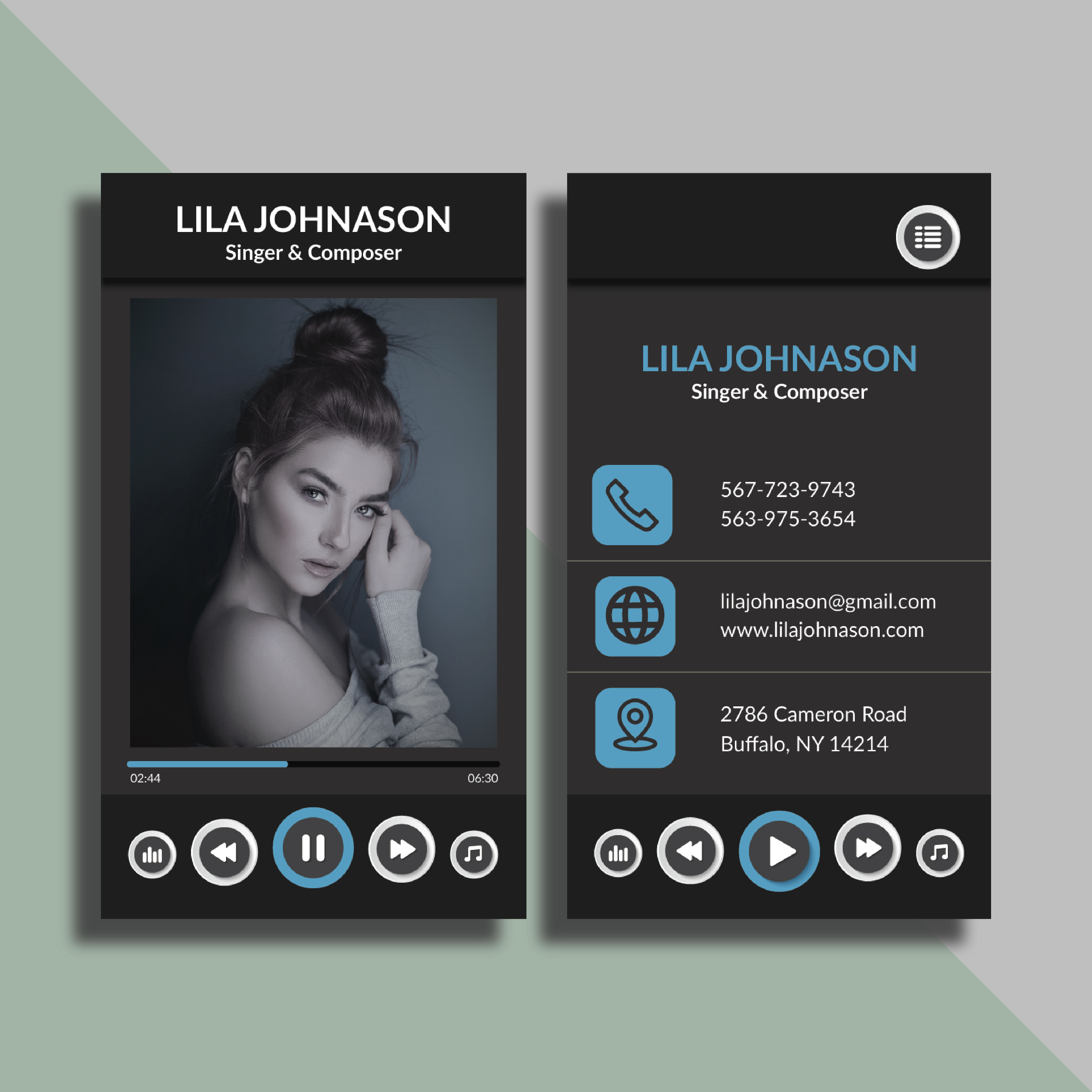 I will create modern business card design within 6 hours