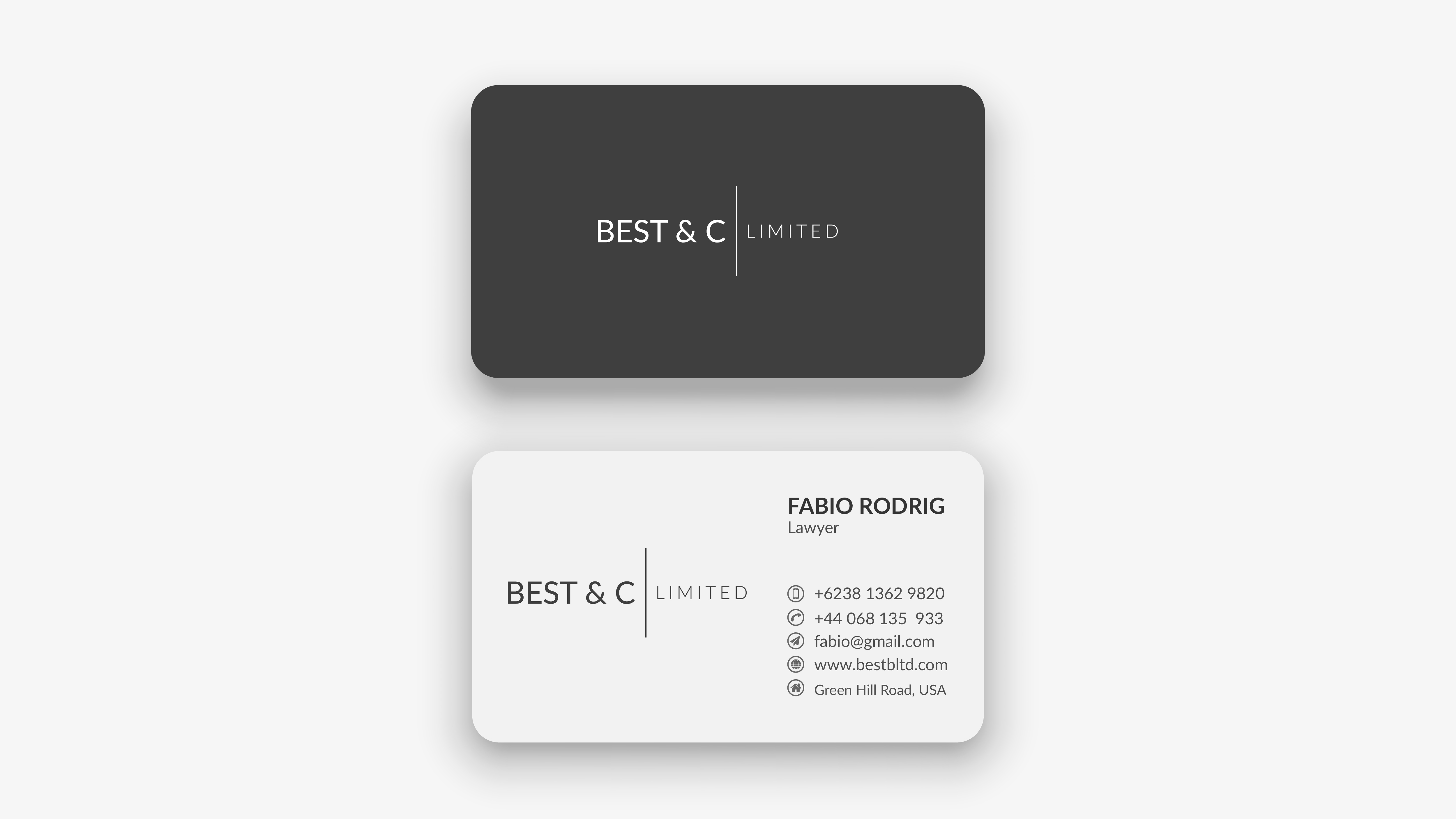 I will do minimalist, unique and professional business card design