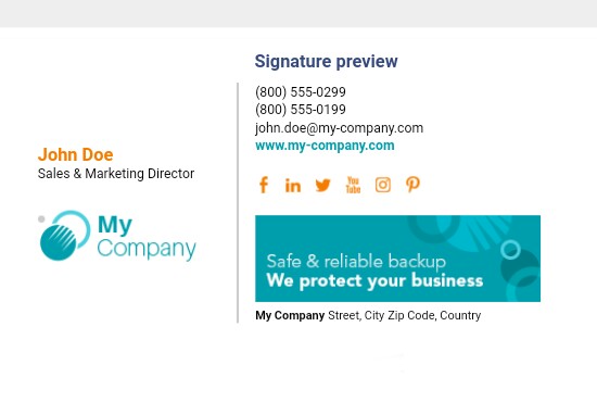 I will create superb HTML email signature