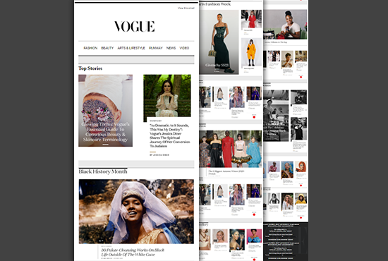 responsive custom mailchimp html email template newsletter design popup form