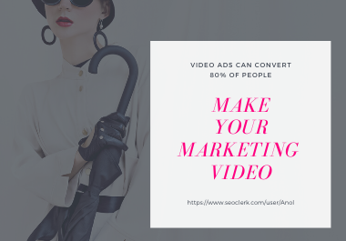 I Will Create Amazing Promotional Short Video Ad