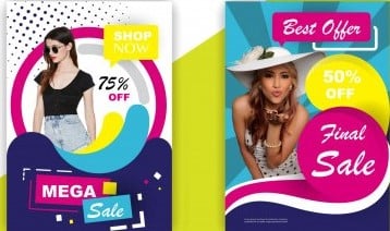 design two minimalistic rack cards, door hangers or one flyer 