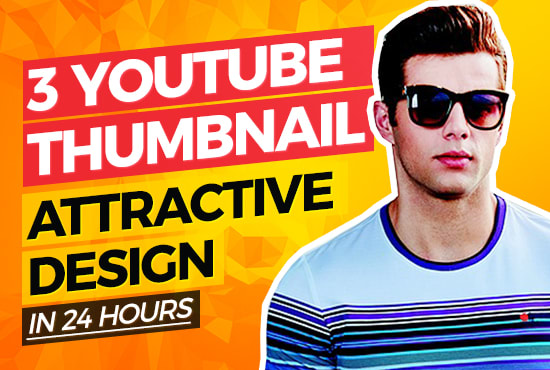 I will design 3 viral custom YouTube video thumbnails