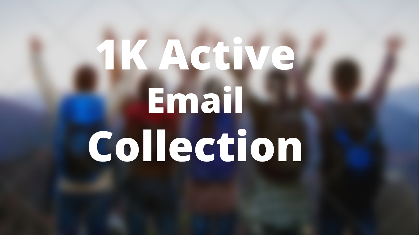 guaranteed 1k targeted email collection