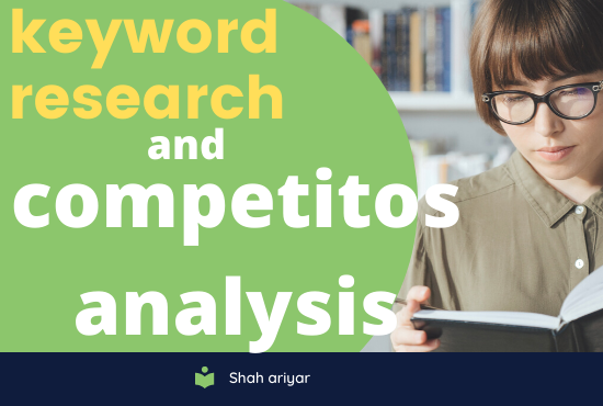 Manually 10 Competitors Analysis 100 keyword research