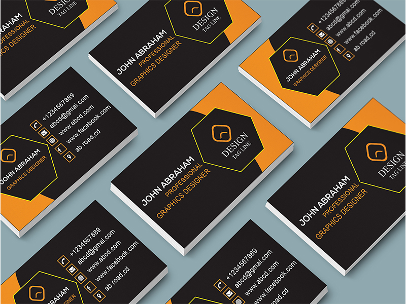 I will do professional modern minimalist business card design