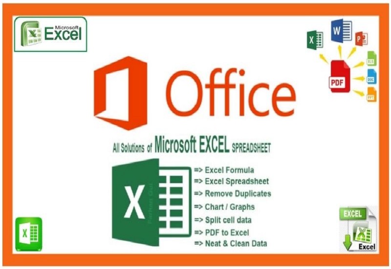 I will do Microsoft office create Microsoft excel spreadsheet data entry, formula, graphs & table