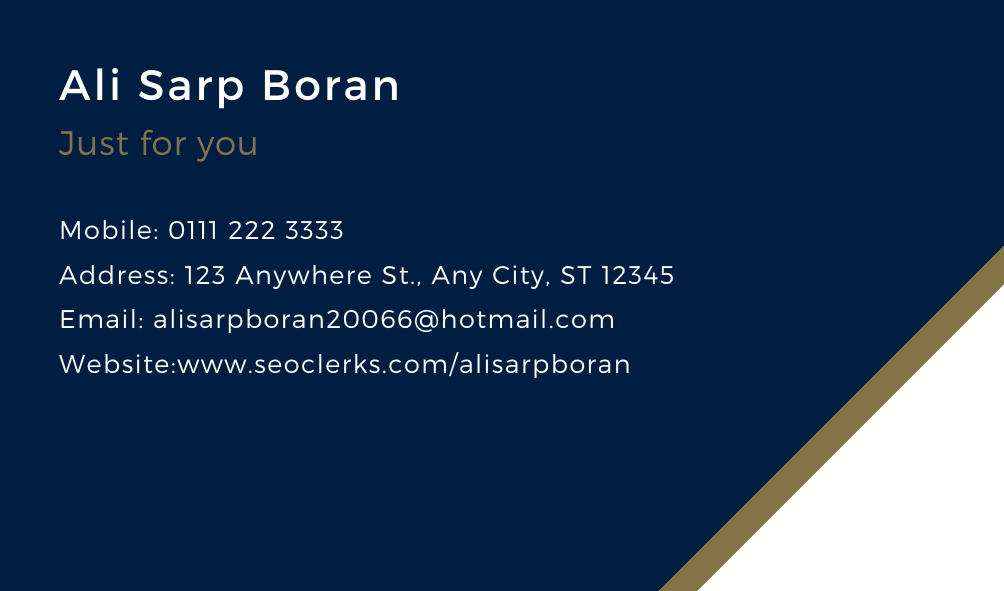 I can do business card for your job