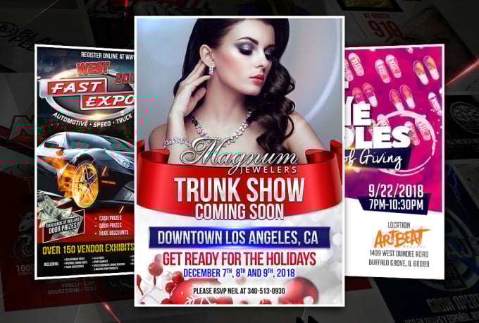 I will do a flyer, postcard, bifold, trifold, brochure design