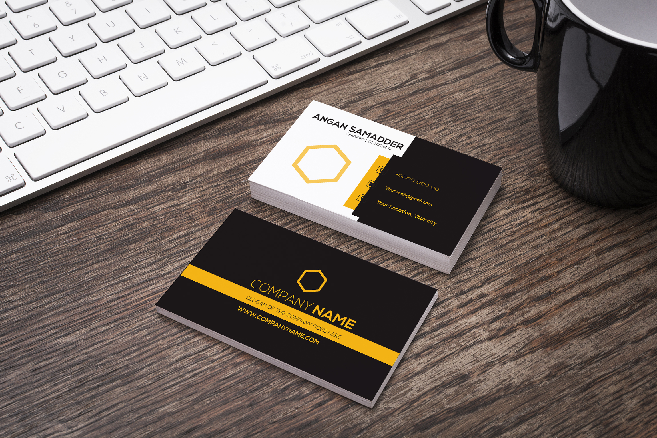 I will do professional and minimalist business card for you