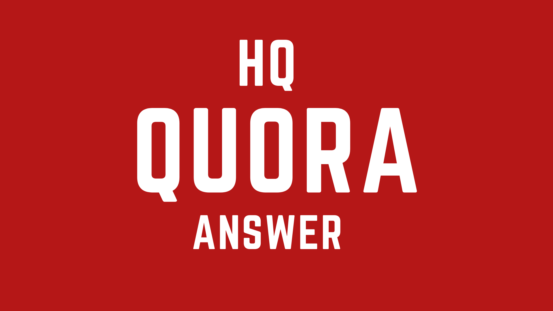 Niche relevant HQ 25 quora answer