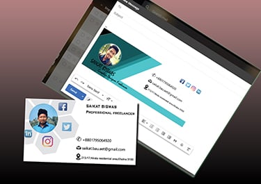 I will make you perfect clickable Email signature with HTML code