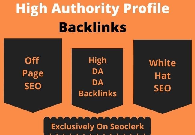 I Will high domain authority SEO profile backlinks