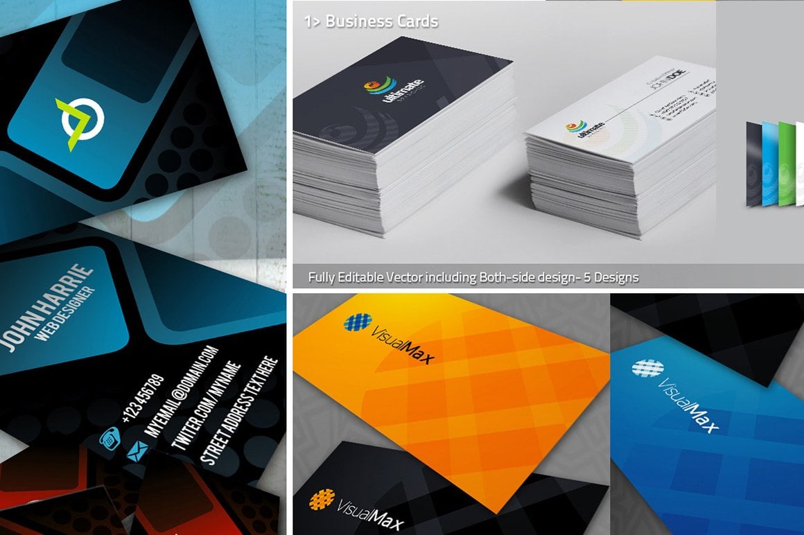 I will give you 130 template Business Card