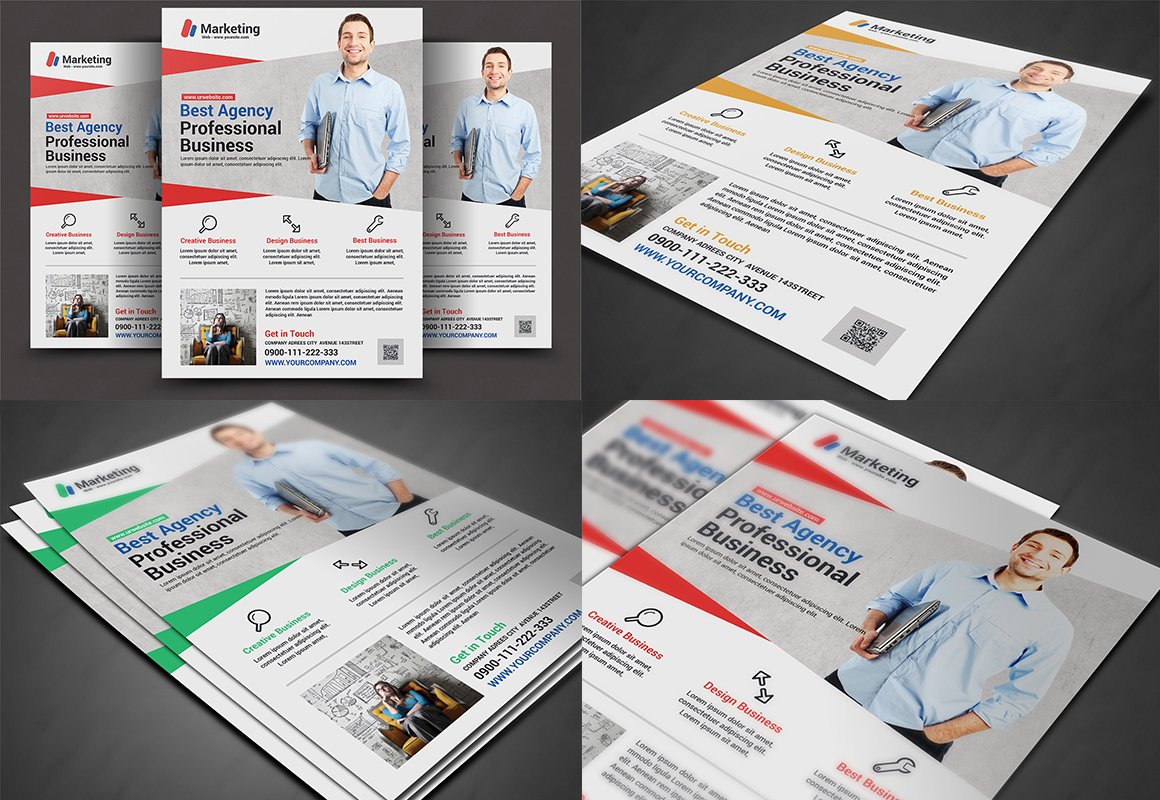 I will give you 150 template Flyers