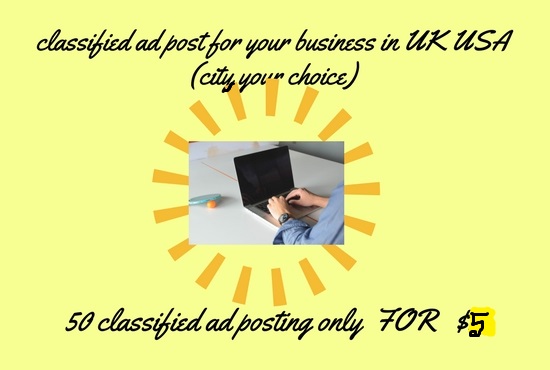 Post your ad to 50 High Authority USA classified ad posting sites