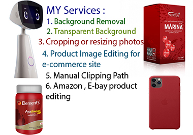 I will remove background perfectly from 5 images 