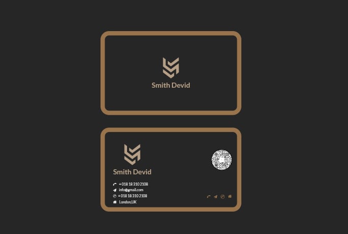 I will design minimal business cards