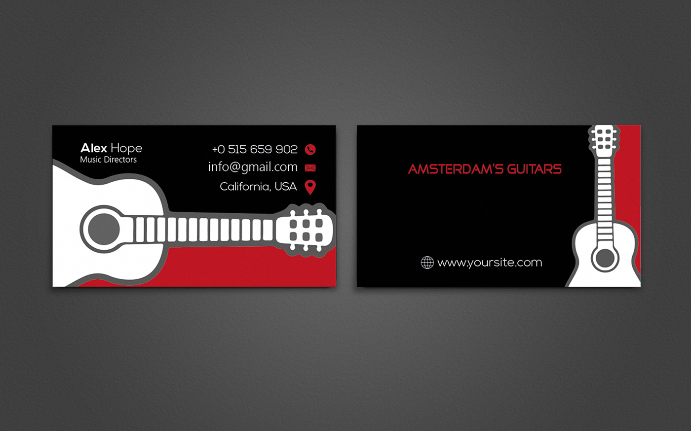 I will design a minimalist name card or business card with full time service