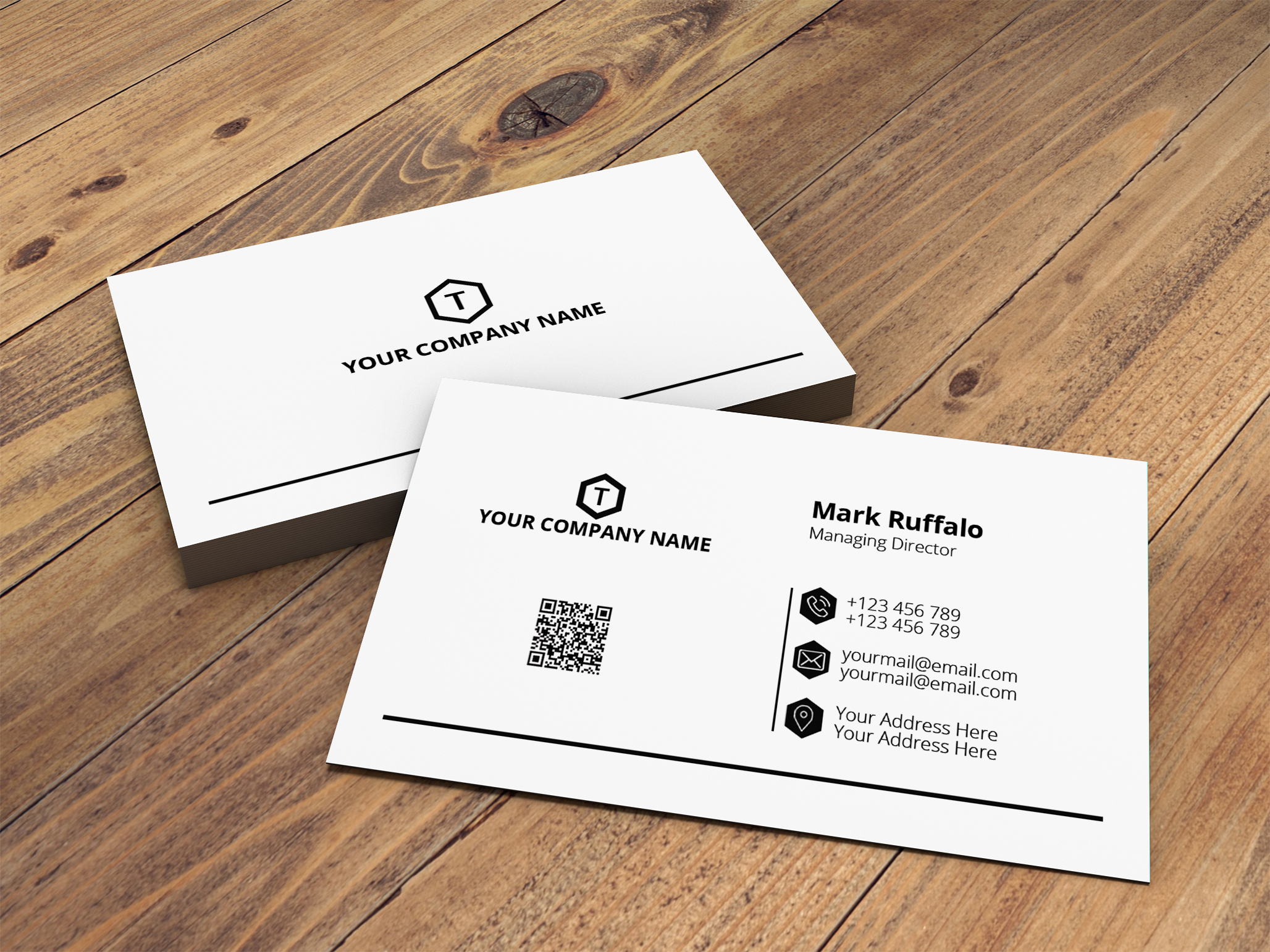 I will do professional modern business card design