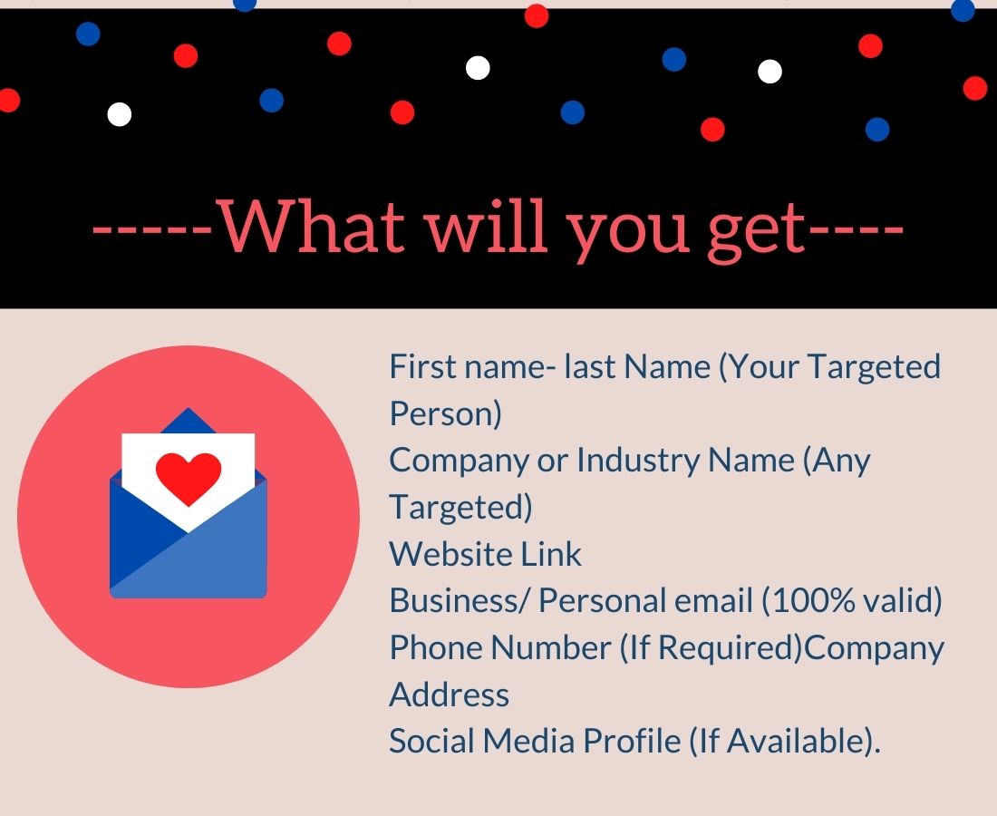 I will provide lead generation and targeted email list for your business