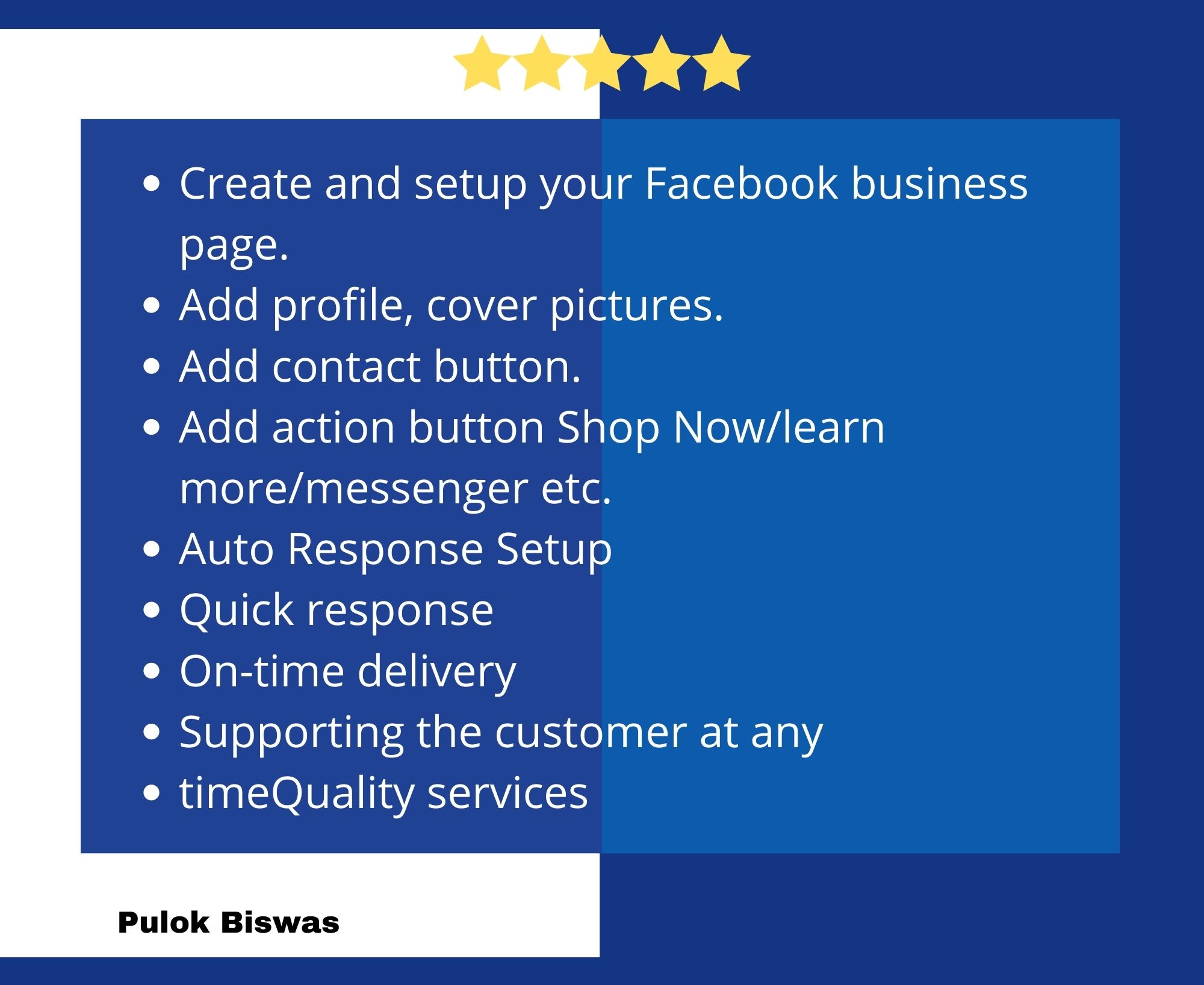 I will create and design facebook business page