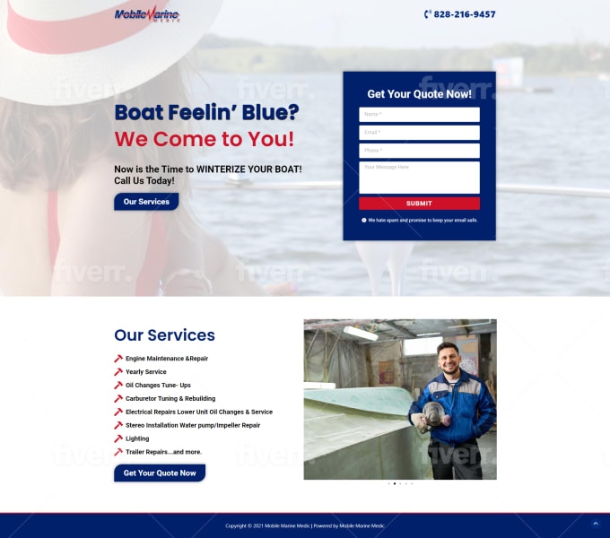 I will create responsive wordpress landing page design, elementor landing page