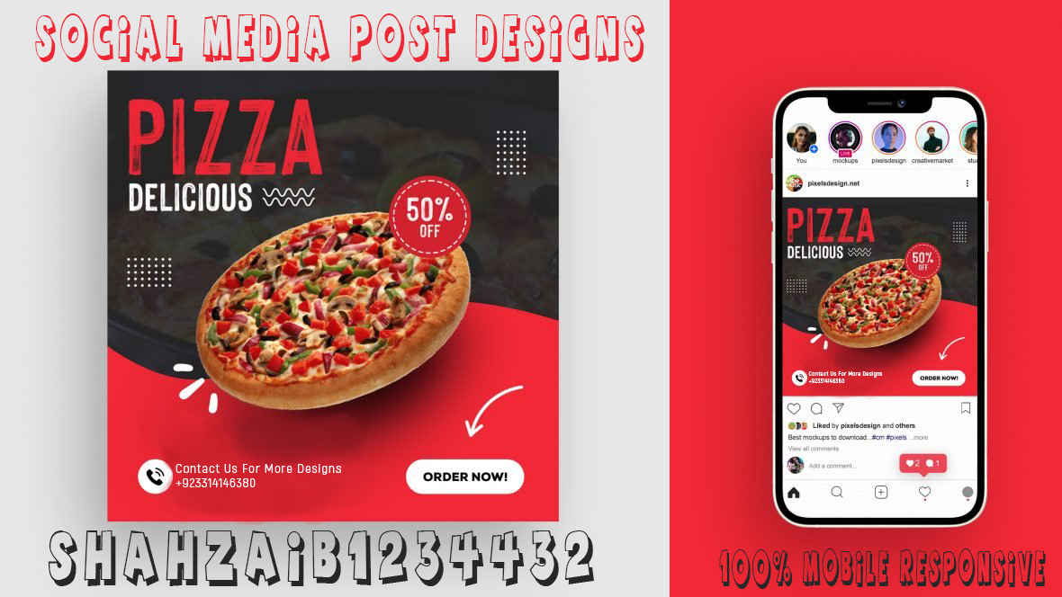 I will design outstanding and stylish social media post designs