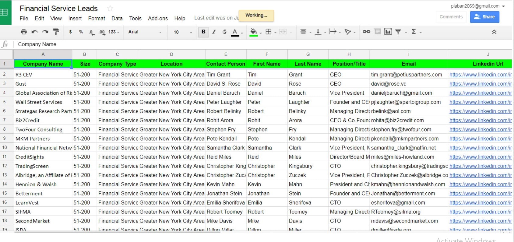 I will Provide you 50 B2B Leads or Linkedin leads 