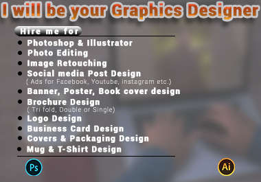 I will do all kinds of attractive graphics design work