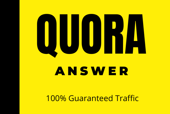 Guaranteed Niche Relevant 10 Quora Answer for targeted traffic 