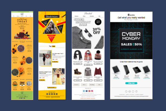 Design an awesome responsive HTML email template for your business or events or shop