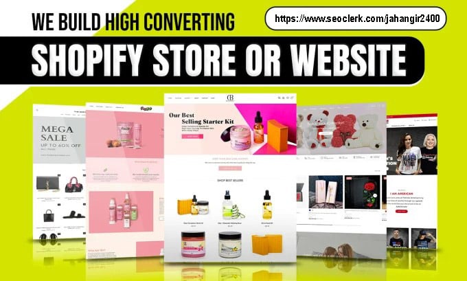 I will build shopify website, shopify store or dropshipping store