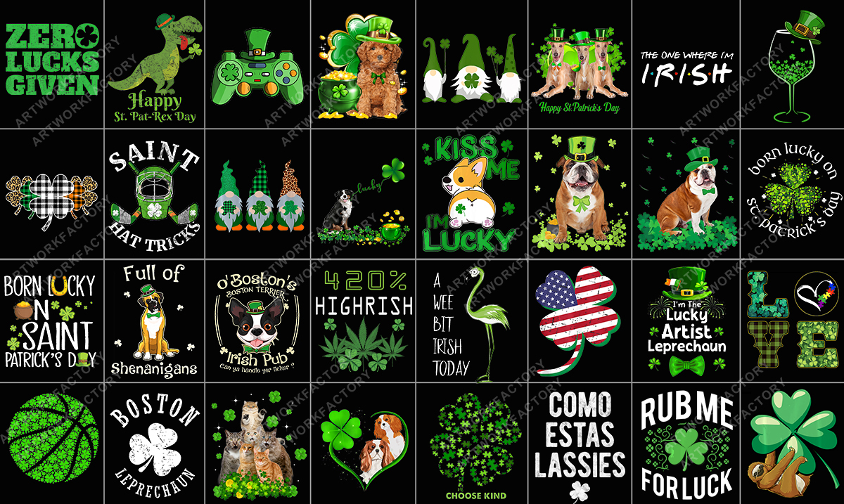 Delivery 500 PNG Tshirt Designs For St Patricks Day T shirt bundle