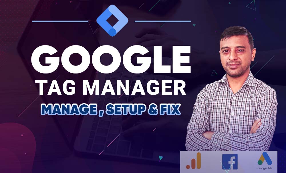 I will do google analytics setup, meta pixel, lead form, ads conversion tracking by GTM