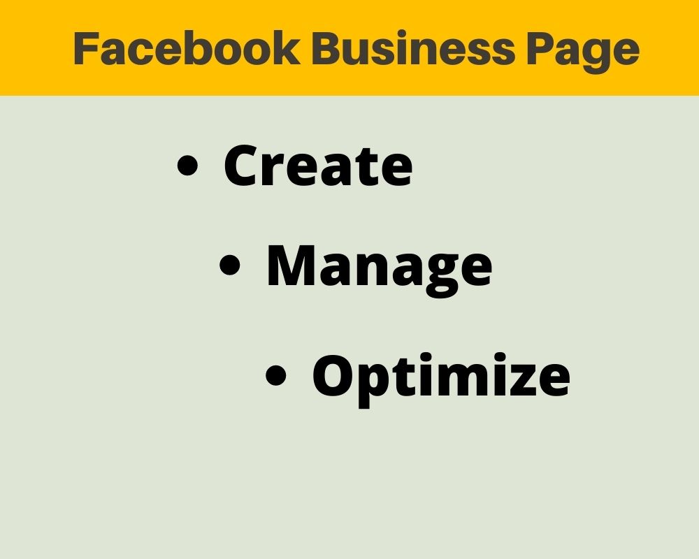 I will create & Manage your Business Page