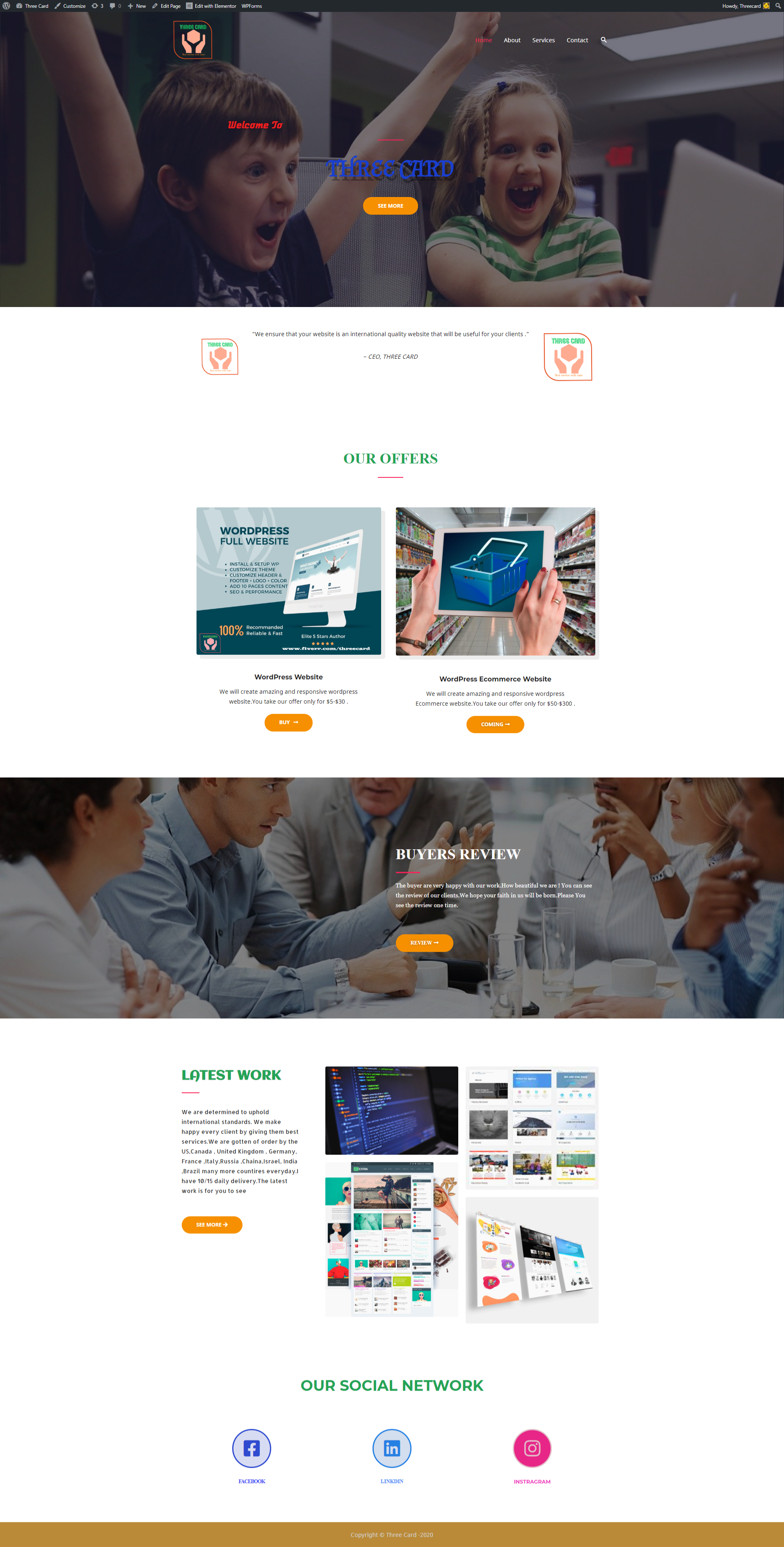 I will install WordPress and create a fully responsive website with provide virtual assitance