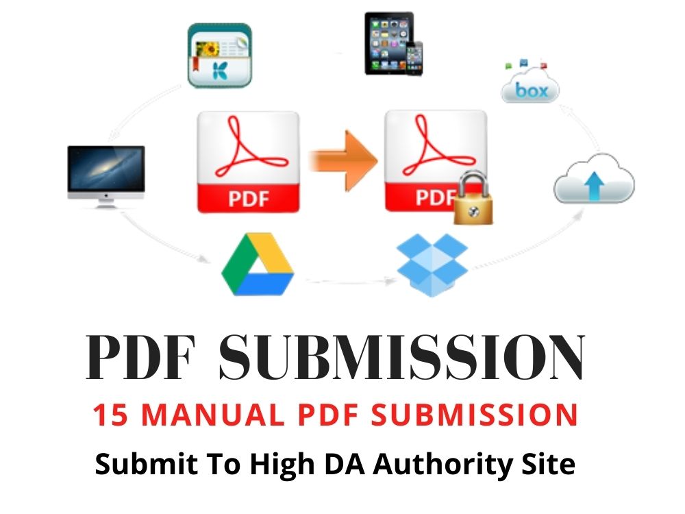 I will manually do pdf submission to top 15 pdf share...