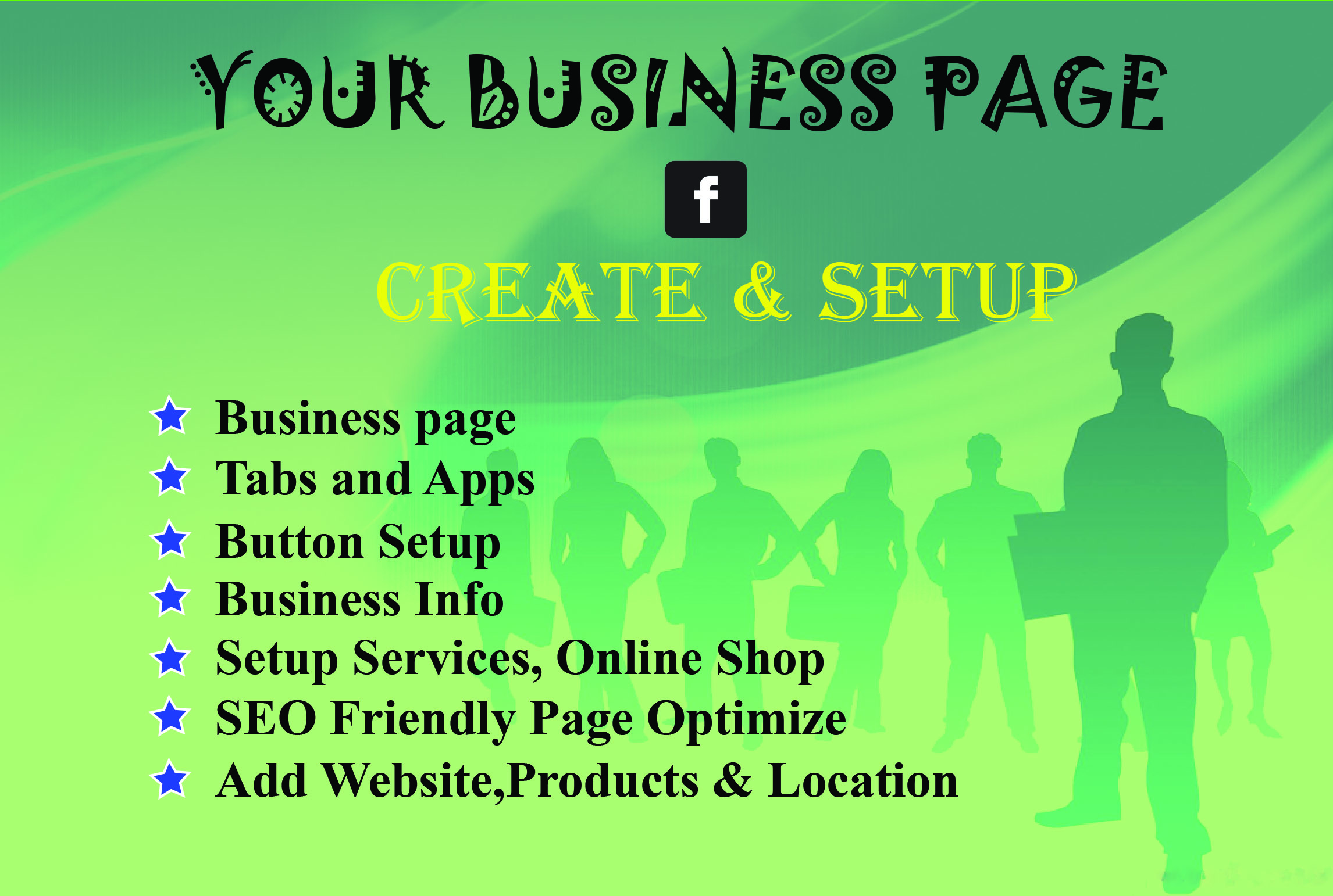 I will create an impressive Facebook business page, setup & optimize your business