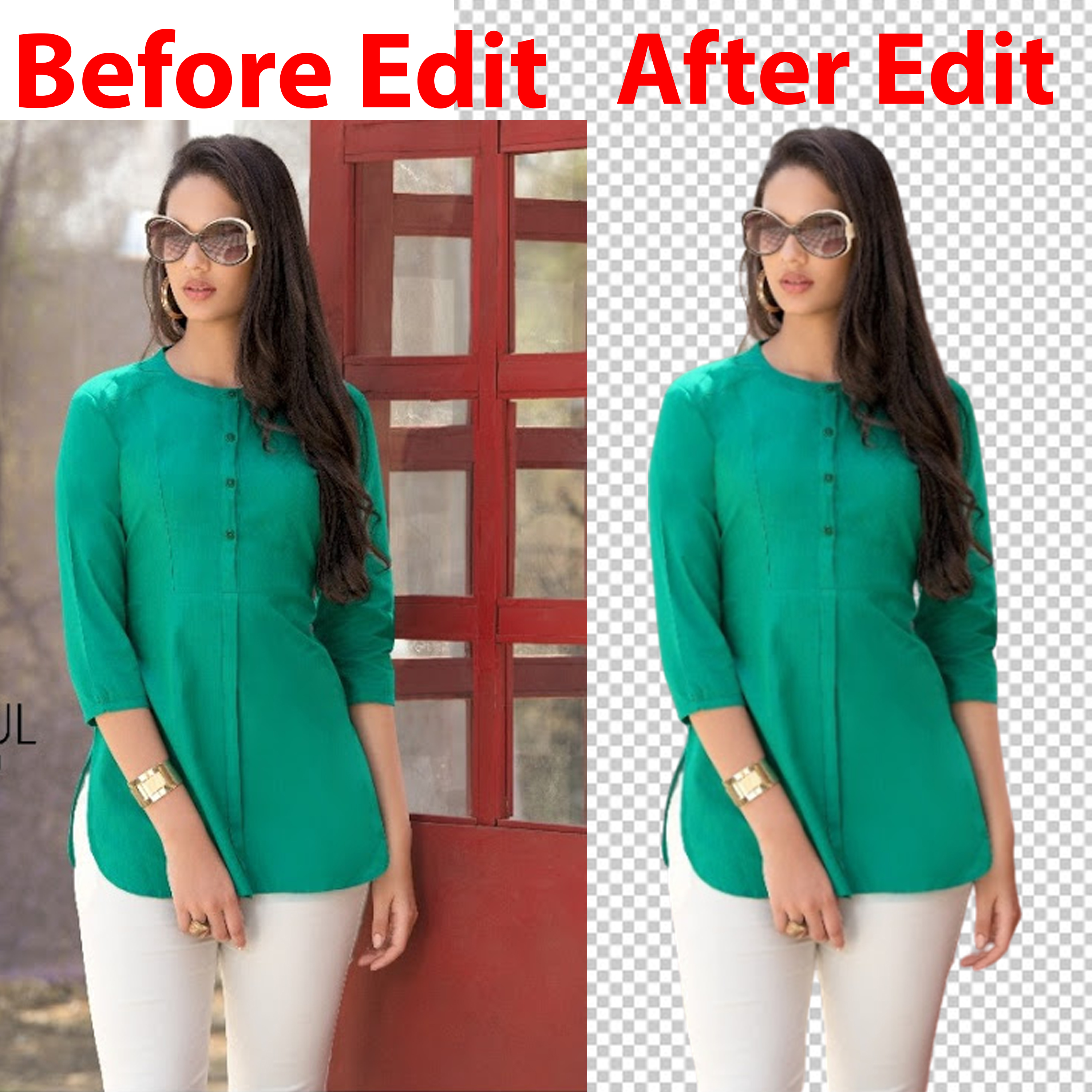 I will urgent professionally background remove .