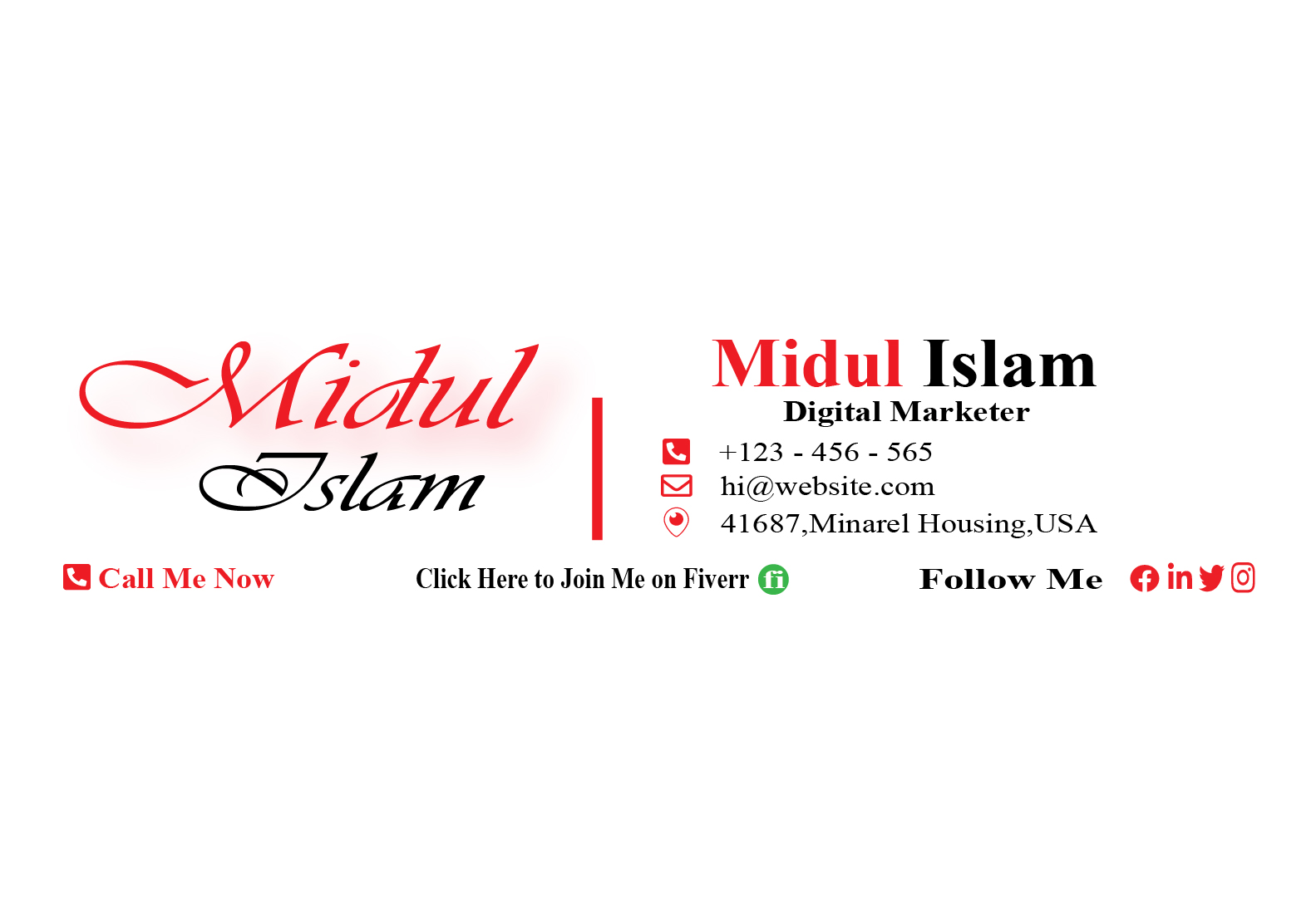 I will create html email signature or clickable email signature