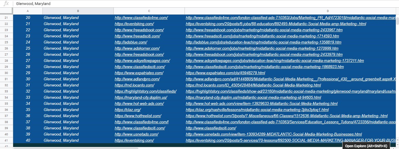 I will do manually post USA, UK and Canada 50 top classified ads posting sites