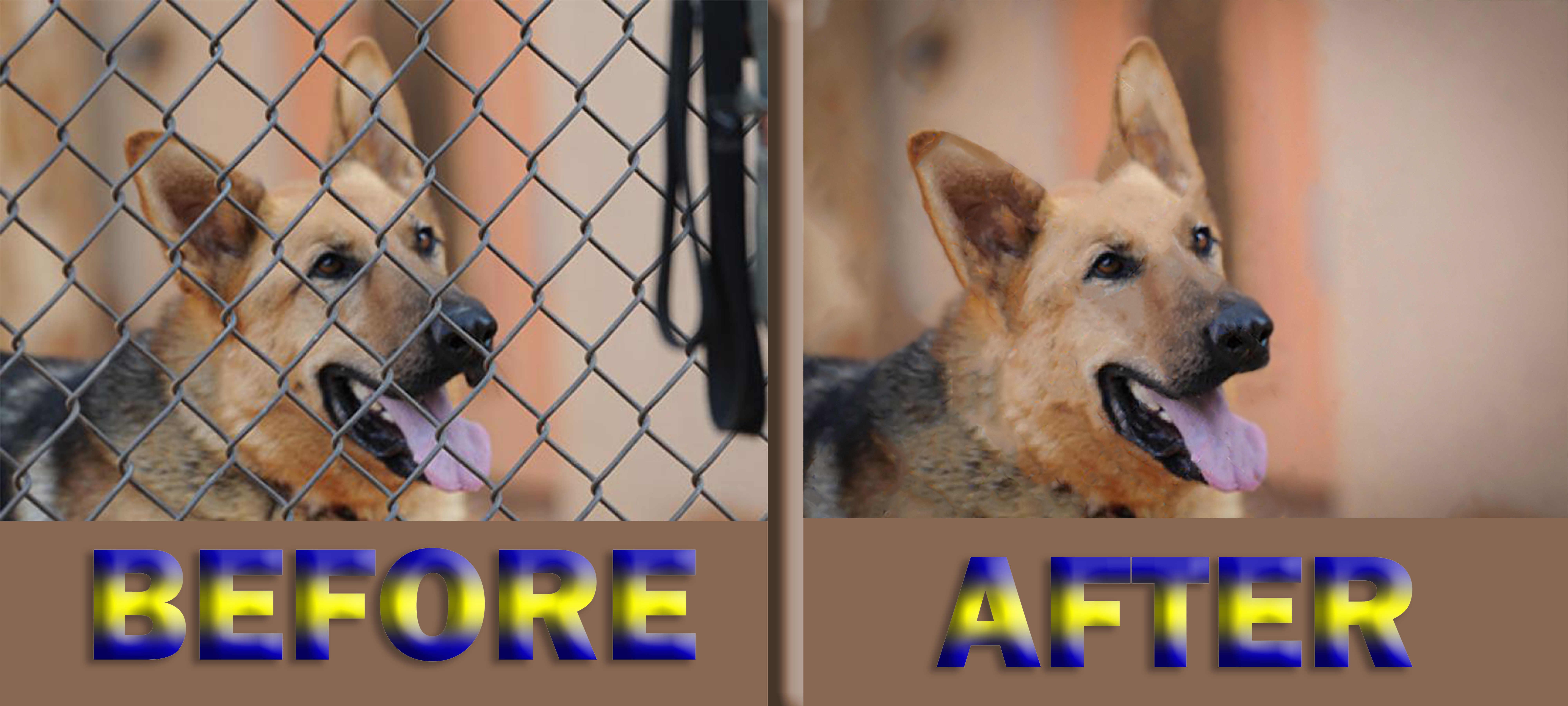 I will do background removal and removal fence