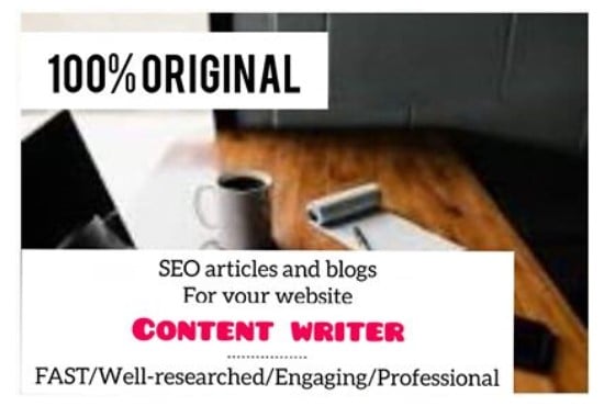 I will write SEO optimized articles for you