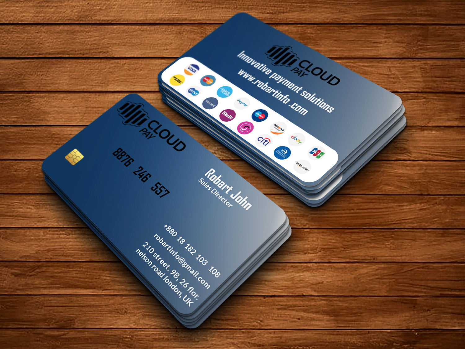 I will do an amazing business card for you.