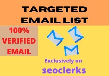 I will provide you 1 k Verified email list