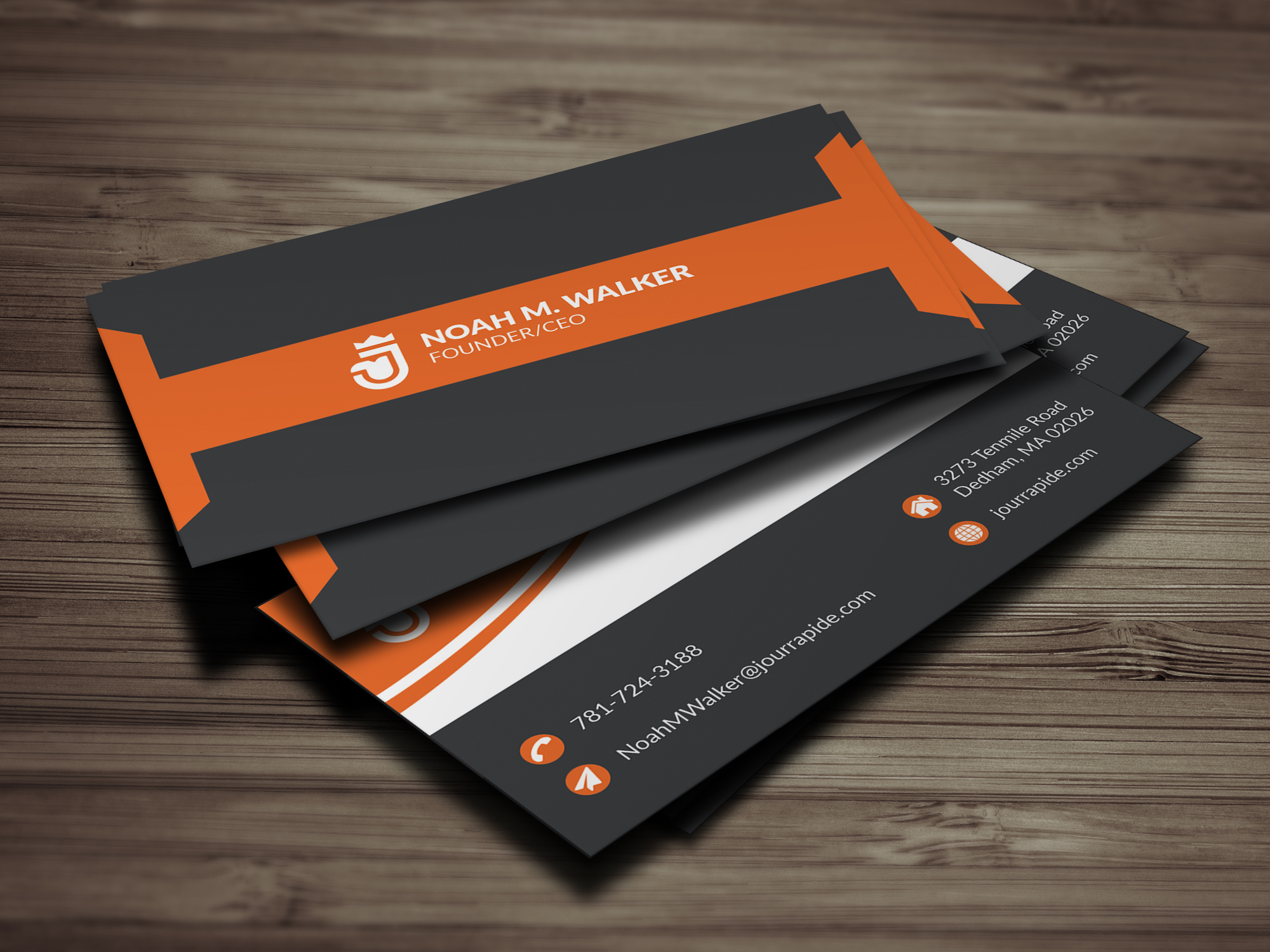 I will design minimalist business card
