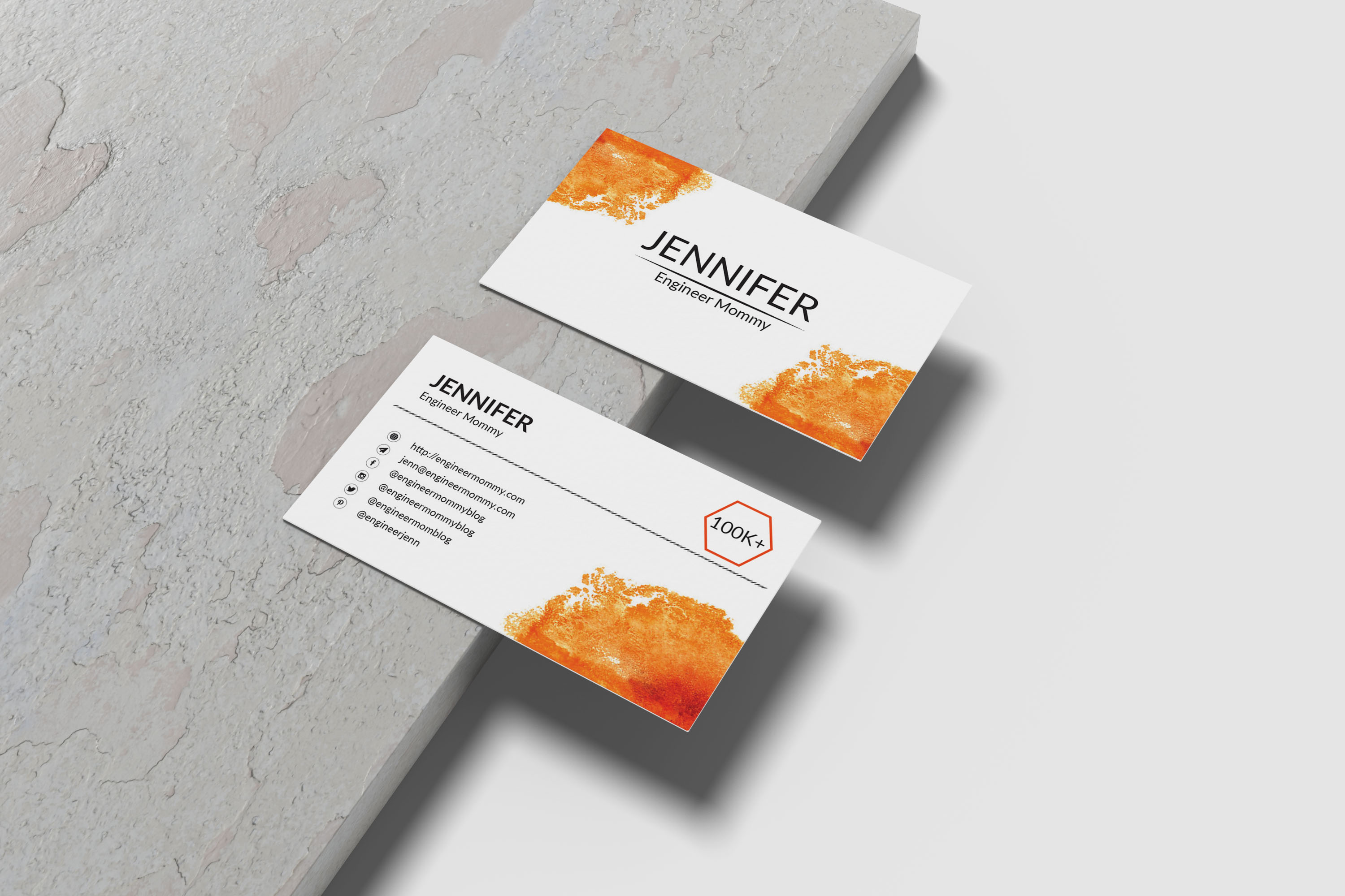 I will design minimalist business card