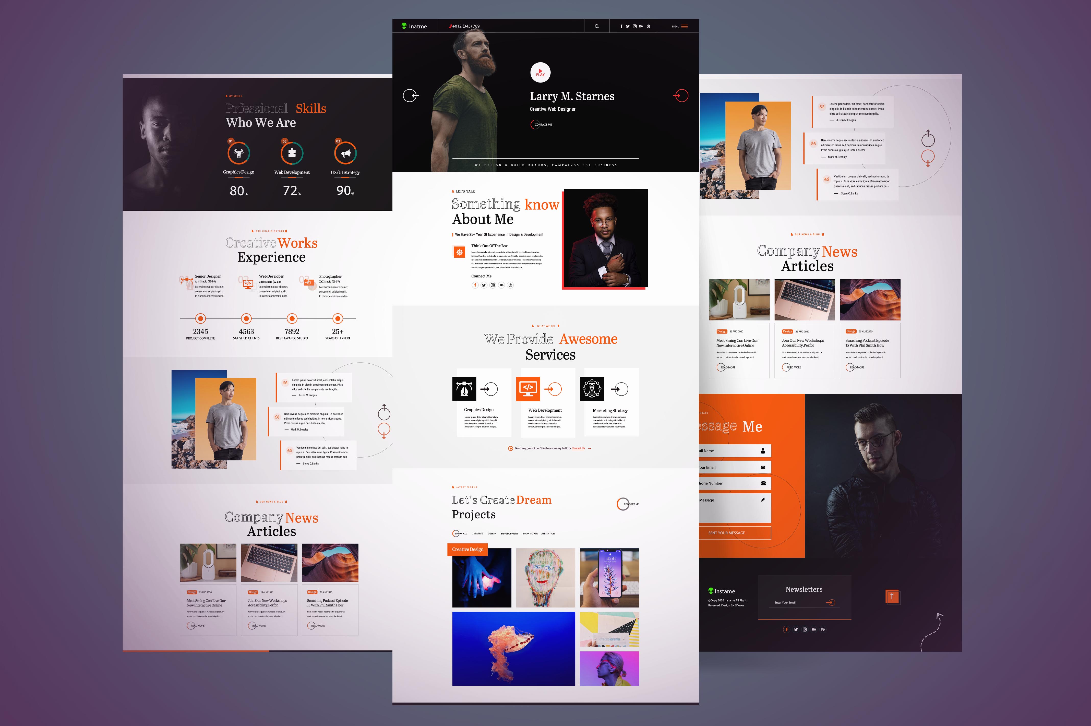 Web Designing Psd Templates